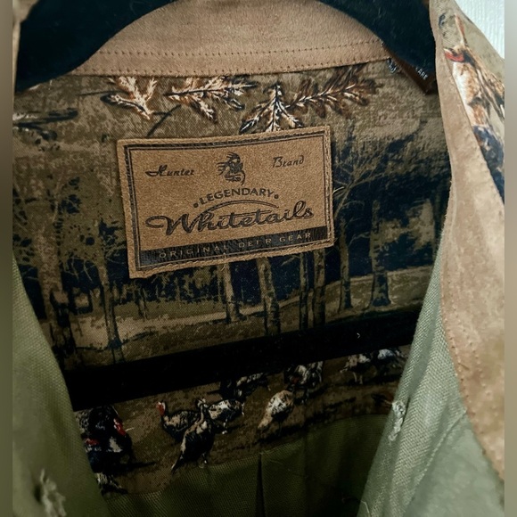 WHITETAILS LENGENDARY Turkey Print Long Sleeve Shirt Size Large - Picture 2 of 9